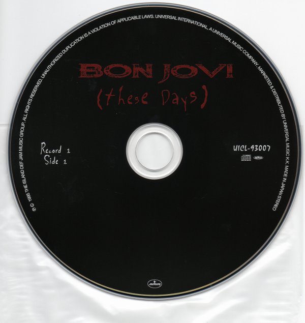 cd, Bon Jovi - These Days (+2)